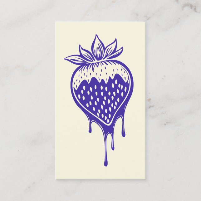 slå kort för chokladjordgubbslojalitet (Framsida)