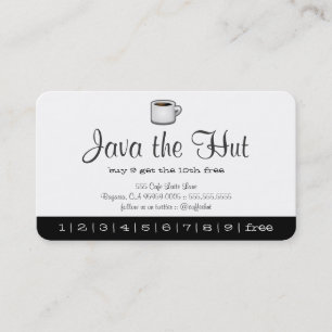 Slå kort för Java Logotyp Drink