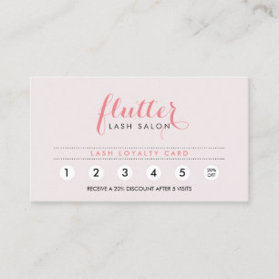 Slå kort för Rosa Lash Salon Loyalty