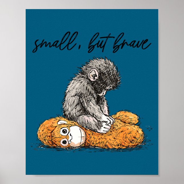 Slå lag babyapa slå apa meme  poster (Framsidan)