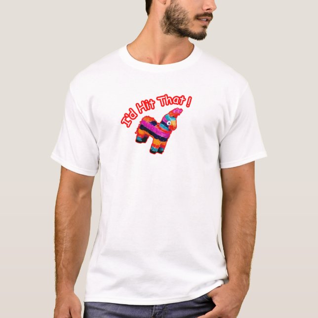 SLÅ legitimation SOM rolig Pinata Tee (Framsida)