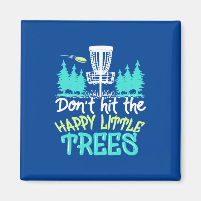 Slå Lycklig Little Träd Magnet (Framsidan)