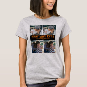 Slå mamma någonsin Anpassad 4 foto Collage T-Shir T Shirt