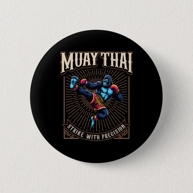 Slå med precision - Cool Muay Thai Gorilla Spark  Knapp (Framsida)