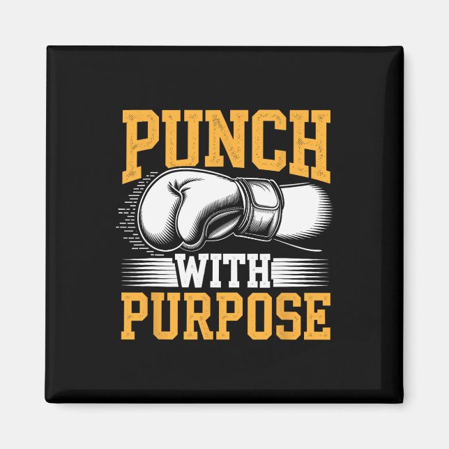 Slå med Purpose Boxer Sports Strength Gym Athle Magnet (Framsidan)