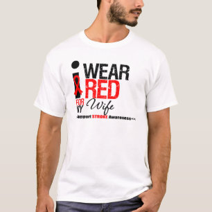 Slå medvetenheten som jag ha på sig det röda t-shirt