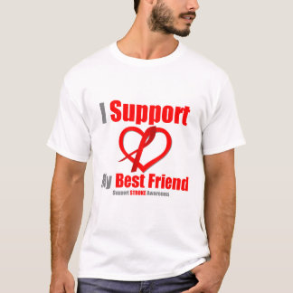 Slå medvetenheten som jag stöttar min bästa vän t-shirt