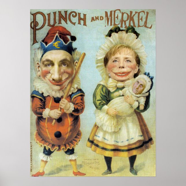 Slå & Merkel Poster (Framsidan)