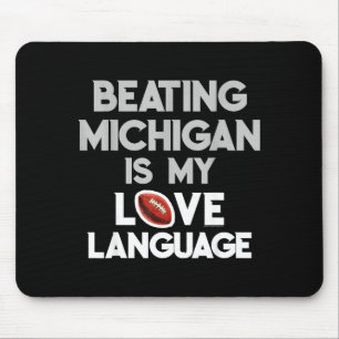 Slå Michigan Kärlek Rolig Ohio Hem Buckeye Citat Musmatta