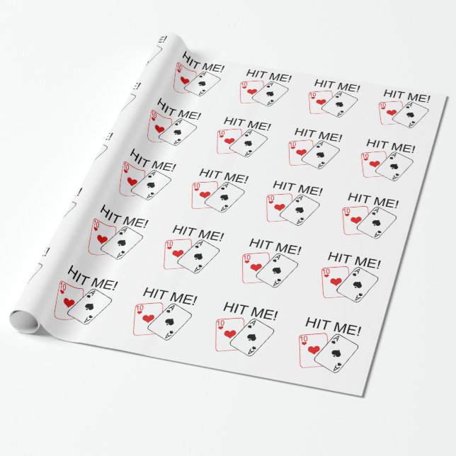 SLÅ MIG! Blackjack Presentpapper (Utrullad)