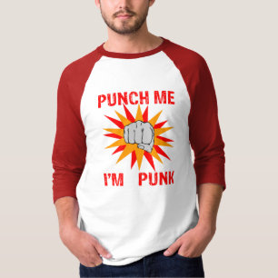 Slå mig jag är punk t shirt