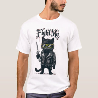 slå mig katt t shirt