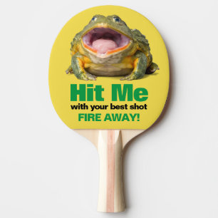 Slå mig med din bästa lilla vidgade mun pingisracket