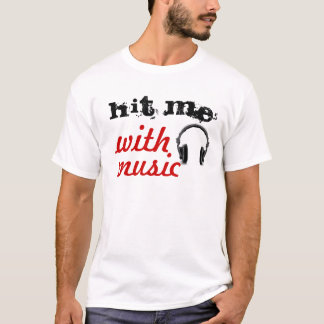 Slå mig med musik tee shirt