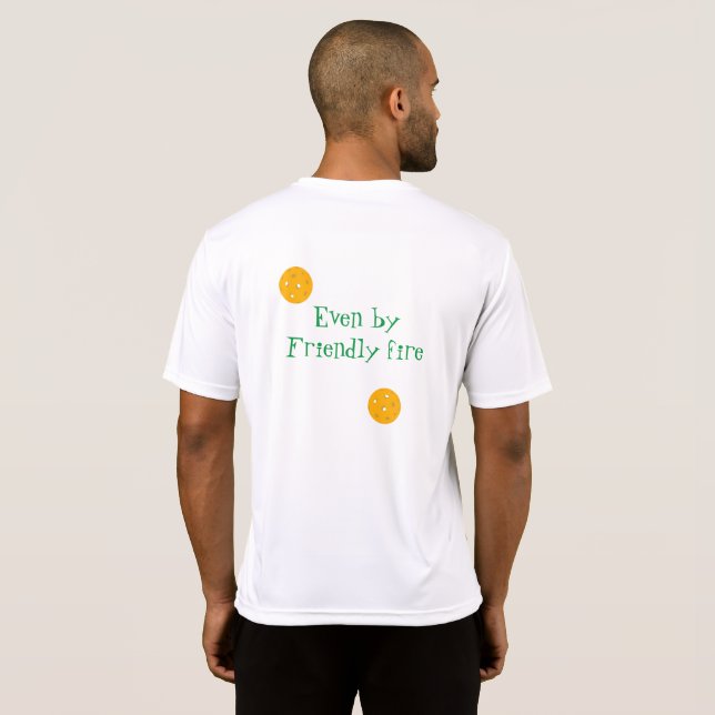Slå några gånger med picklebollar T-Shirt (Hel baksida)