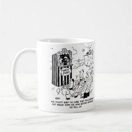 Slå och dölj Visa polis saknas Kaffemugg