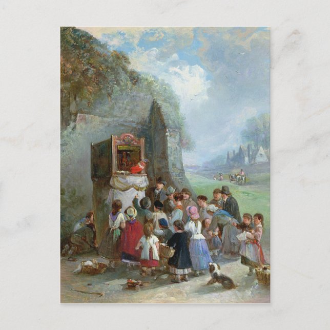 Slå och Judy Vykort (Framsida)