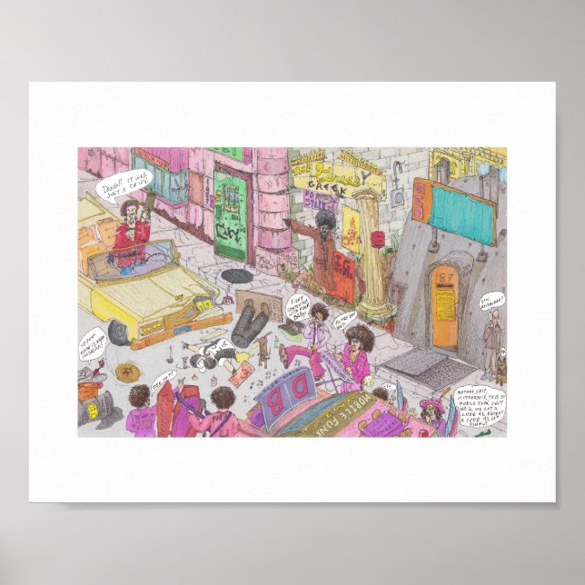 Slå och Springa-diskotrala Poster (Framsidan)