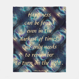 Slå på ljusbildsvanketten fleecefilt