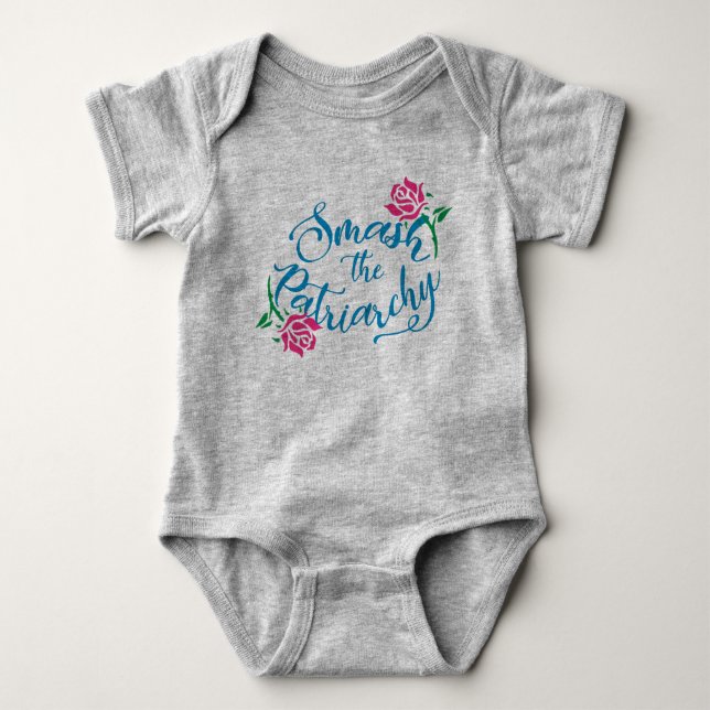 Slå Patriarchybebisbodysuiten T Shirt (Framsida)