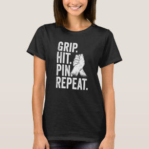 Slå Pin Repeat Arm Villing i arm T Shirt