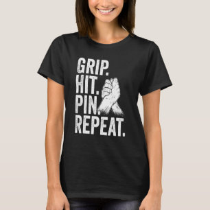 Slå Pin Repeat Arm Villing i arm T Shirt