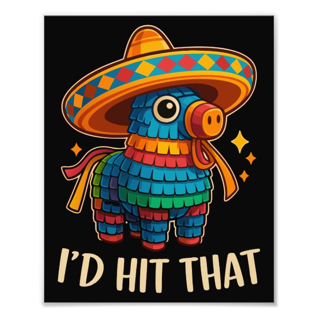 Slå Pinata Cinco De Mayo Fototryck (Framsidan)