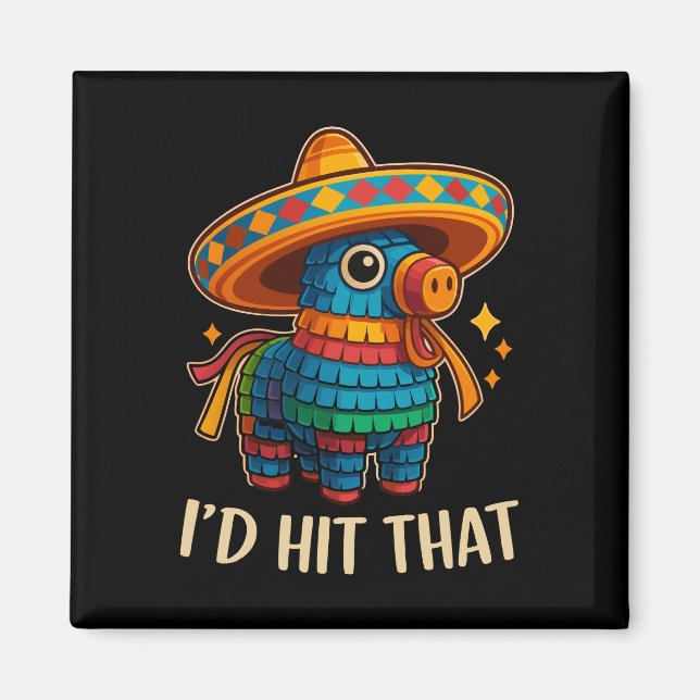 Slå Pinata Cinco De Mayo Magnet (Framsidan)
