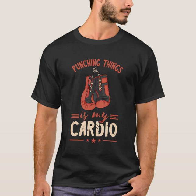 Slå Sak Boxing-handskar Kickboxing Kickboxer T Shirt (Framsida)