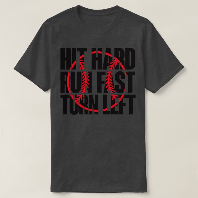 Slå snabb springa-sväng lämnat t shirt (Design framsida)