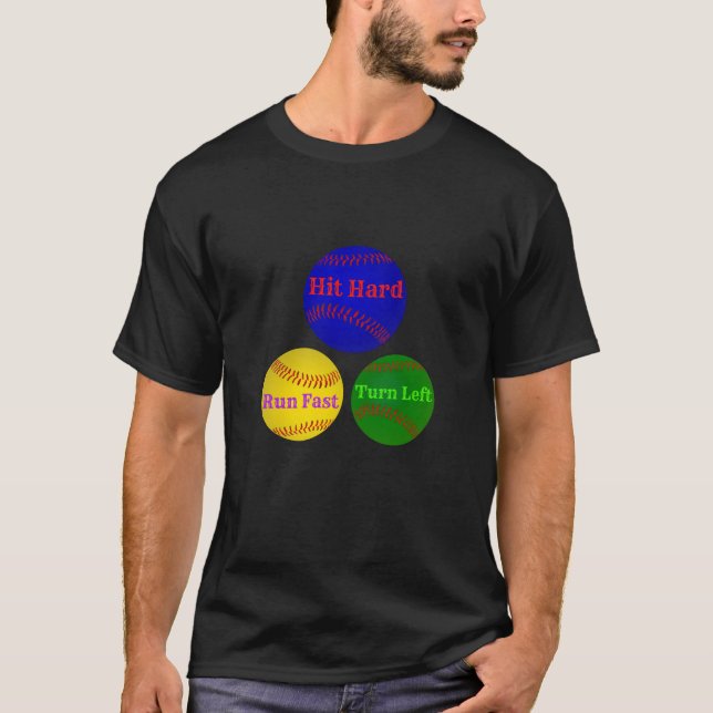 Slå snabbsväng för Springa Lämnat T Shirt (Framsida)