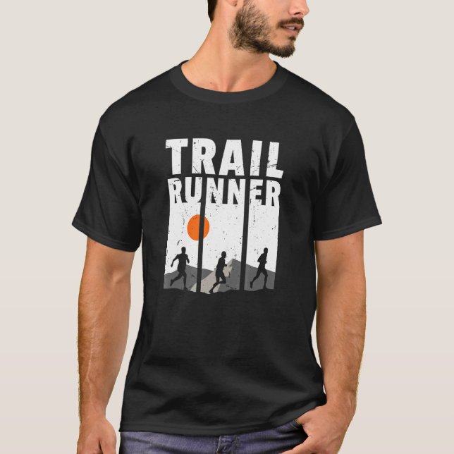 Slå spårningen Ultra Trail som körs T Shirt (Framsida)