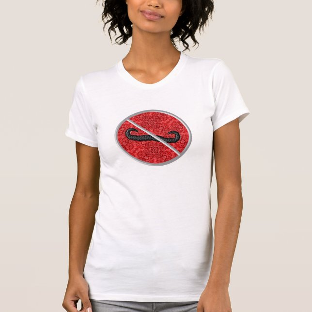 Slå Stache den roliga mustaschT-tröja T-shirt (Framsida)