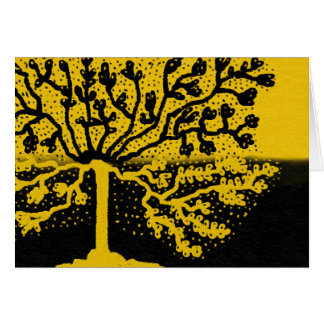 Slå träd hälsningskort