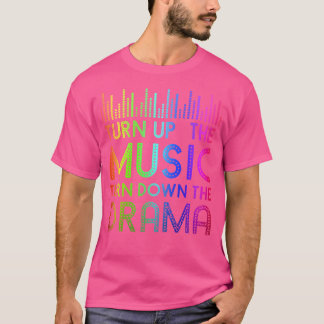 Slå upp musik och stäng av Drama Headphone SP T Shirt