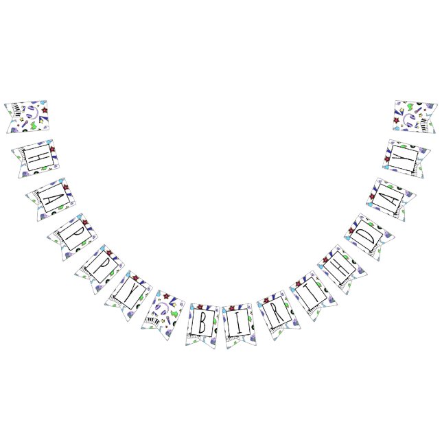 Slå upp musik vimplar (Alla)