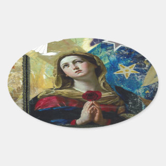 Slå upp ovalt klistermärke