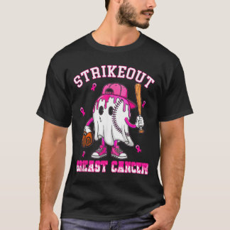 Slå Ut Bröstcancer Baseboll Kamp Medvetenhet T Shirt