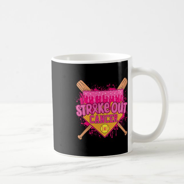 Slå Ut Bröstcancer Krigare Mjuk Drip Hemma  Kaffemugg (Höger)