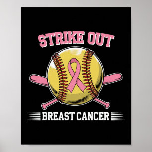 Slå Ut Bröstcancer Mjukt Slagsmedvetenhet Kvinnor Poster