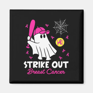 Slå Ut Bröstcancer Spöklik Mjuk Rolig Bröst Magnet