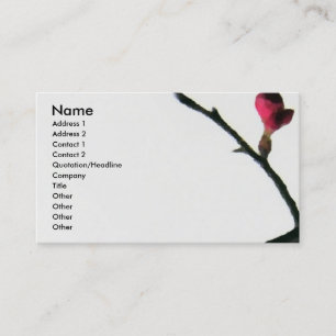 Slå ut därefter Blooming/blom- design för Visitkort