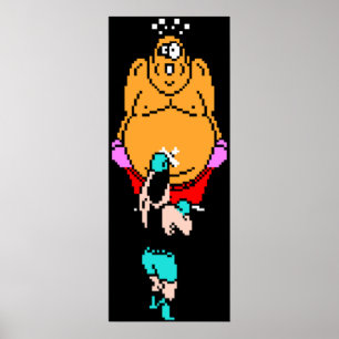 Slå ut Kung Hippo Poster