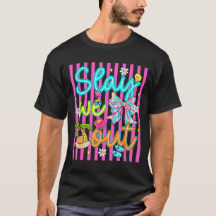 Slå Ut Lärare Elev Båge Sommar Sista Skoldagen T Shirt