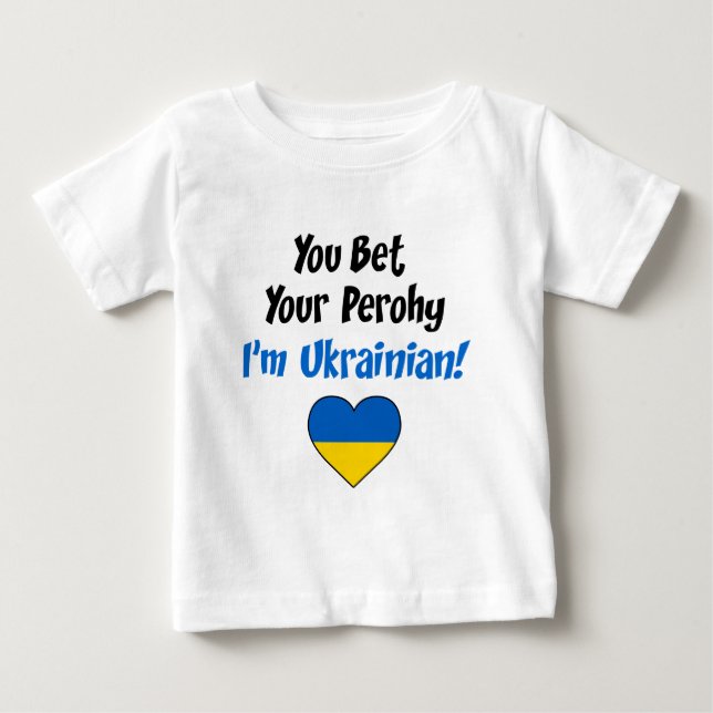 Slå vad din Perohy mig förmiddagukrainare Tee Shirt (Framsida)