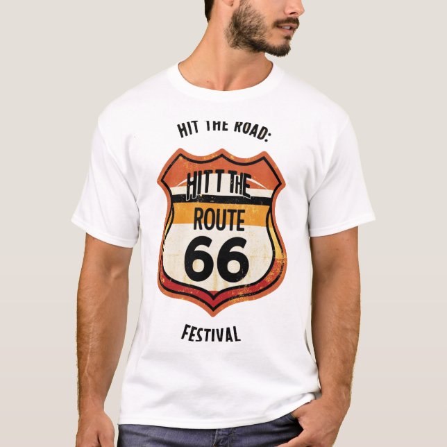 SLÅ VÄGEN 66 TEXAS T SHIRT (Framsida)