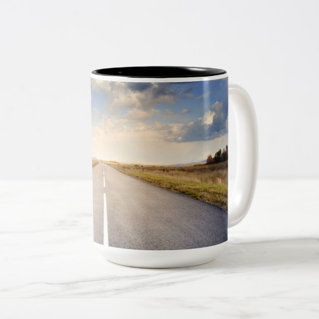 Slå vägen Två-Tonad mugg (Framsida höger)