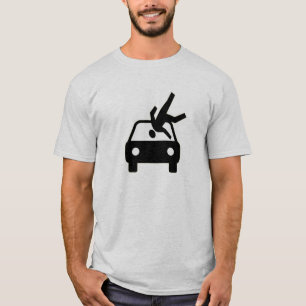 Slå vid bilskjortan t-shirt