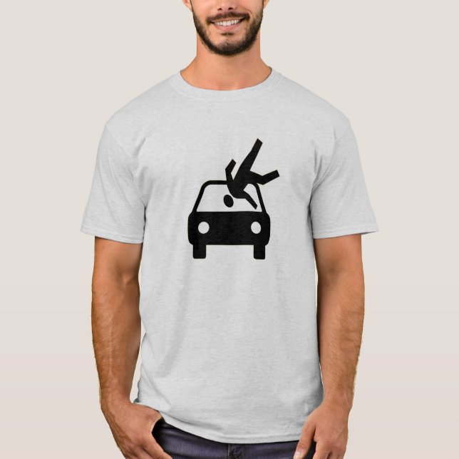 Slå vid bilskjortan t-shirt (Framsida)