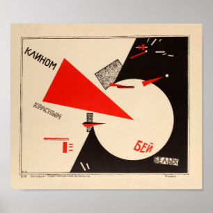 Slå viterna med den röda kilen - propaganda poster